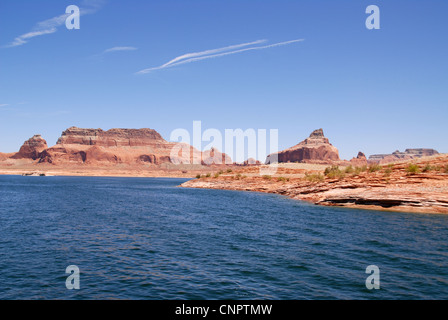 Taken on a boat trip from Page, Arizona, to the stunning Rainbow Bridge on Lake Powell Stock Photo