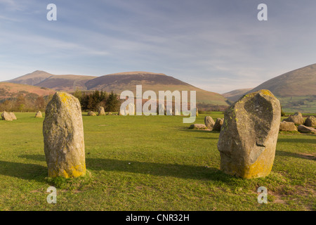Castlerigg stone circle, near Keswick in the Lake District Stock Photo