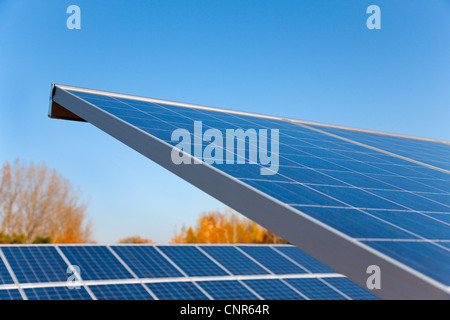 Close up of solar panels Stock Photo