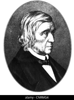 Grimm, Wilhelm, 24.2.1786 - 16.12.1859, German author / writer and linguist, portrait, engraving, 19th century, Stock Photo