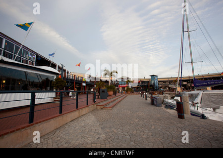 The Knysna waterfront in Knysna, Western Cape, South Africa Stock Photo