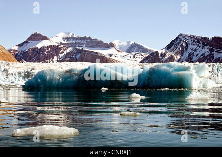 King's Glacier in King's Fjord, western Spitsbergen, Norway, Svalbard, Svaalbard Stock Photo