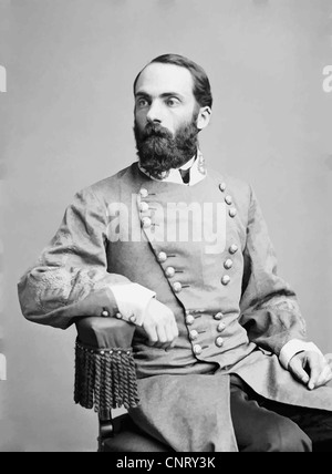 Digitally restored vector portrait of General Joseph Wheeler. Stock Photo