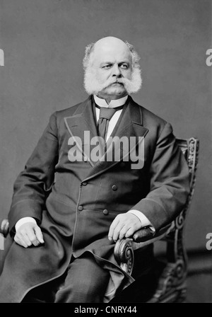 Digitally restored vector portrait of Civil War General Ambrose Everett Burnside. Stock Photo