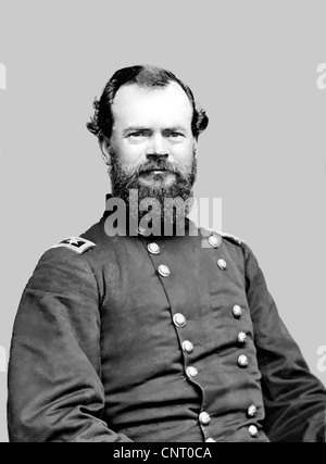 Digitally restored vector portrait of General James Birdseye McPherson. Stock Photo