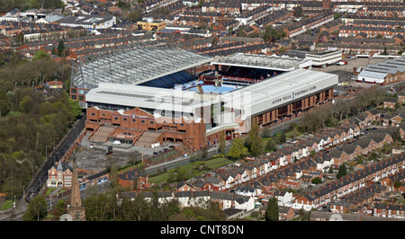 aerial view of Aston Villa's Villa Park Football Stadium Stock Photo