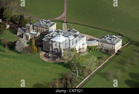 aerial view of Kedleston Hall in Derbyshire Stock Photo