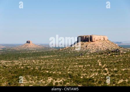 table mountains in Ugab terrace, Namibia Stock Photo