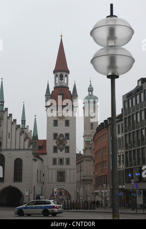Altes Rathaus (Old Town Hall) in Marienplatz Square in Munich, Germany. Stock Photo