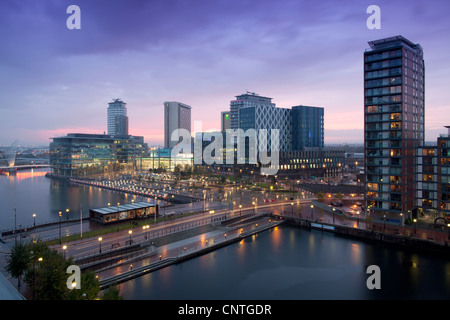 Greater Manchester Northern England UK. Media City on Salford Quays home to the BBC Stock Photo