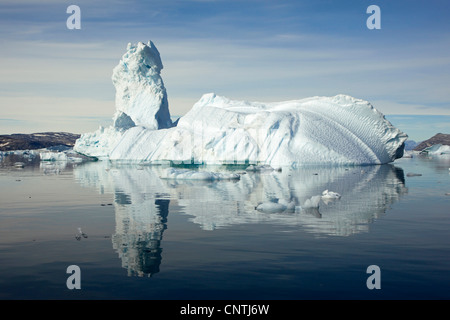 iceberg at Sermilik Fjord, Greenland, Ammassalik, East Greenland, Tiniteqilaq Stock Photo