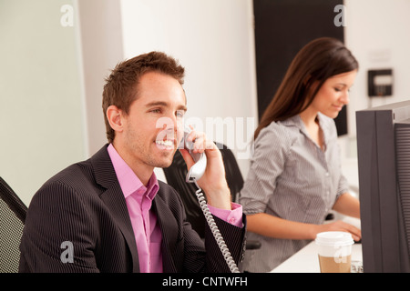Business people at work in office Stock Photo