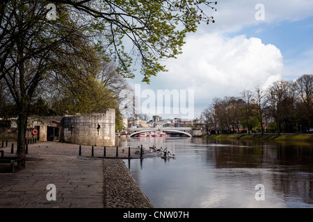 River Ouse in York with Lendal bridge in the background Stock Photo