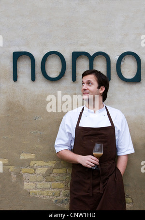 Portrait of chef Rene Redzepi, Noma restaurant, Copenhagen. Stock Photo