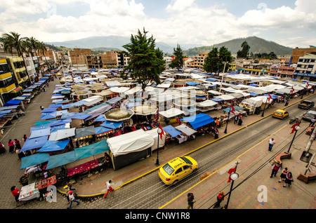 Handicrafts market Otavalo Ecuador Stock Photo