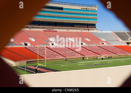 Texas Tech football stadium in Lubbock, TX. Stock Photo