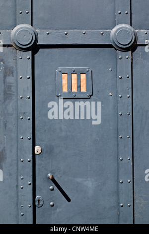 Ballarat Australia  /  The old steel door entrance to the former Ballarat Goal, now part of the University of  Ballarat Campus. Stock Photo