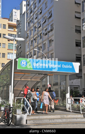 General Osorio subway station Ipanema Rio de Janeiro Brazil Stock Photo