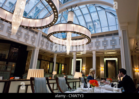 Europe England London, the afternoon tea hall of the Lanesborough hotel in Hide Park corner Stock Photo