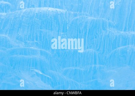 air bubbles enclosed in ice of lake Akkajaure, Sweden, Lapland, Norrbotten Stock Photo