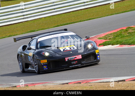 2006 Ferrari 430 GT2 with driver Paul Bailey during the Pirelli Open race at Snetterton, Norfolk, UK. Stock Photo