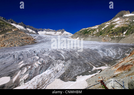 Rhne Glacier, Switzerland, Valais Stock Photo