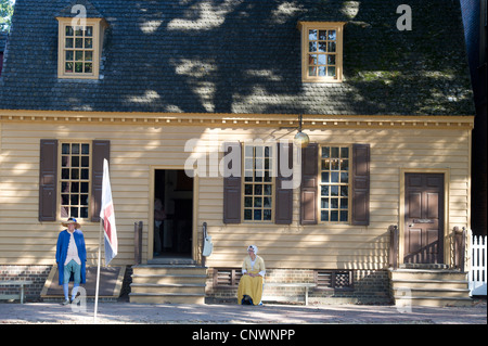 Historic residence in Colonial Williamsburg, VA Stock Photo