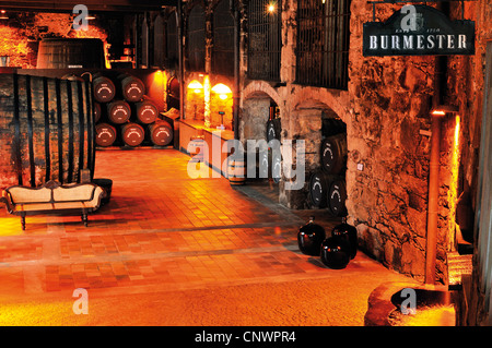 Portugal: Traditional port wine producer and wine cellar 'Burmester' in Vila Nova de Gaia in Oporto Stock Photo
