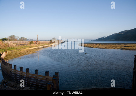 Axe Valley Estuary early morning Stock Photo