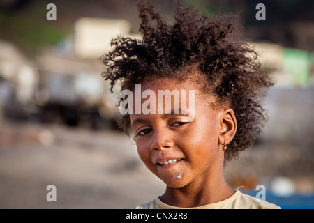 Young girl from São Vicente, Cape Verde Stock Photo