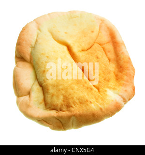 Pita closeup, isolated over the white background Stock Photo