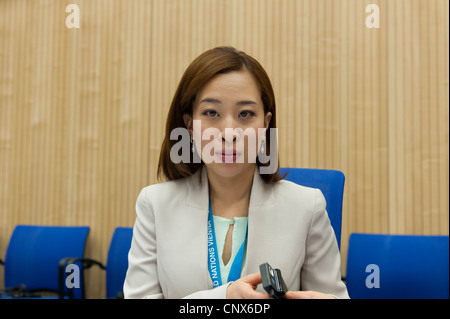 HRH Princess Bajrakitiyabha Mahidol of Thailand, during CCPCJ conference at the UNOV in Vienna, Austria. Stock Photo