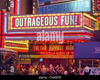 Times Square theater in Manhattan New York City Stock Photo