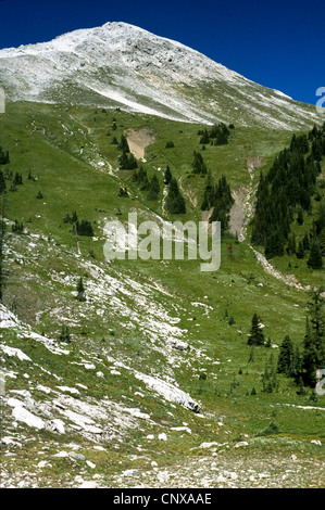 Scenic hike along the Kindersley Sinclair Pass Stock Photo