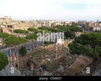 View of Roman Forum from Capitol Hill,Rome Stock Photo