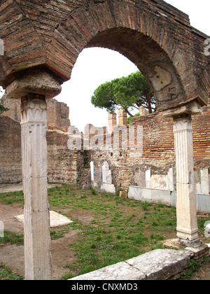 The Curia of the Roman Forum,Ostia Antica,Rome Stock Photo