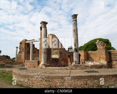 Thermal baths of the Roman Forum,Ostia Antica, Rome Stock Photo