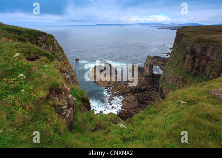 rocky coast of Coigach, United Kingdom, Scotland Stock Photo