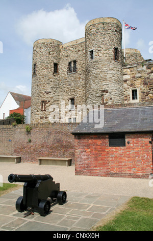 Ypres Tower from gun garden Rye East Sussex England UK Stock Photo