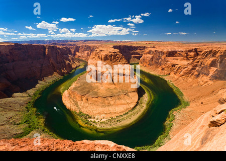 Horseshoe Bend, river bends of Colorado River, USA, Arizona, Colorado River Stock Photo