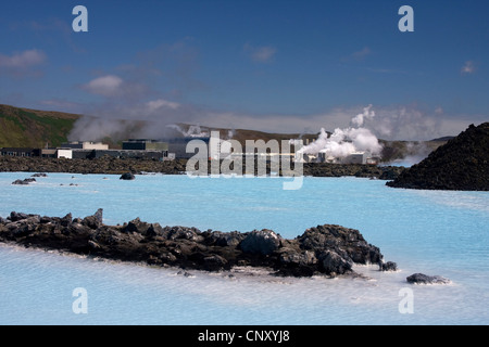 blue lagoon of Svartsengi, Iceland, Reykjanes Stock Photo