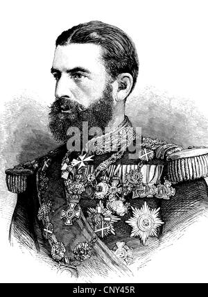 Karl Eitel Friedrich Zephyrinus Ludwig of Hohenzollern, also known as Carol I of Romania, 1839 - 1914, Prince Carol I since 1866 Stock Photo