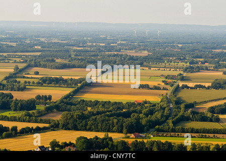 agricultural landscape in Muensterland, Teutoburg Forest, Germany, North Rhine-Westphalia, Muensterland Stock Photo