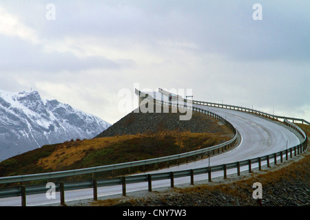 Atlantic road and arch bridge between Kristiansund and Molde, Norway Stock Photo