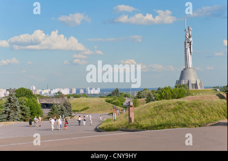 Rodina Mat - The Motherland Monument and The National Museum of the History of the Great Patriotic War 1941-1945, Kiev, Ukraine, Stock Photo