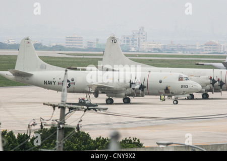 American military Kadena airbase, Okinawa, Japan. Stock Photo