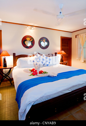 Interior of the spa villa at the lodge at chaa creek, belize Stock Photo