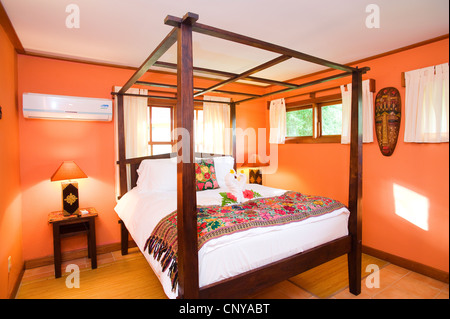 Interior of the spa villa at the lodge at chaa creek, belize Stock Photo