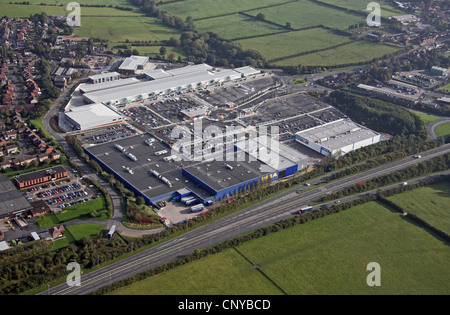 Aerial view of Giltbrook Shopping Park Stock Photo