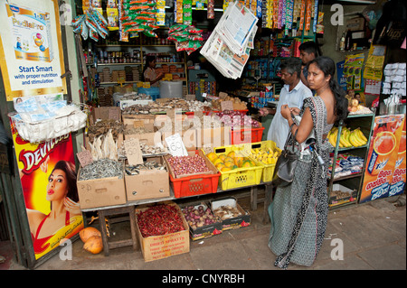 Woman shopping in Kandy Sri Lanka Stock Photo